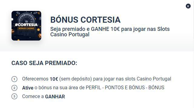 Casino Portugal bónus de cortesia