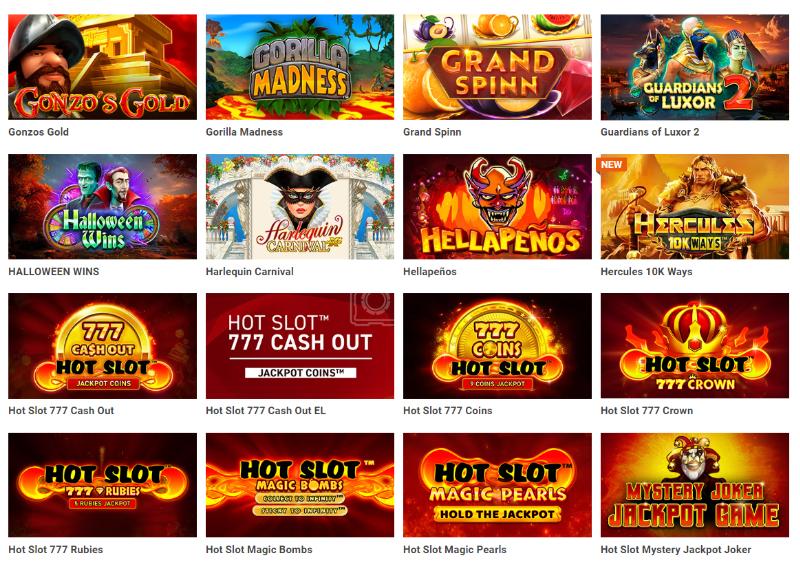 Slots machines no Luckia Casino