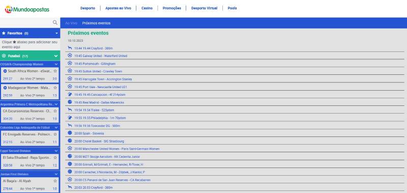 Apostas ao vivo na MundoApostas