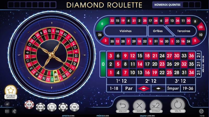 Diamond Roulette no Betclic Casino