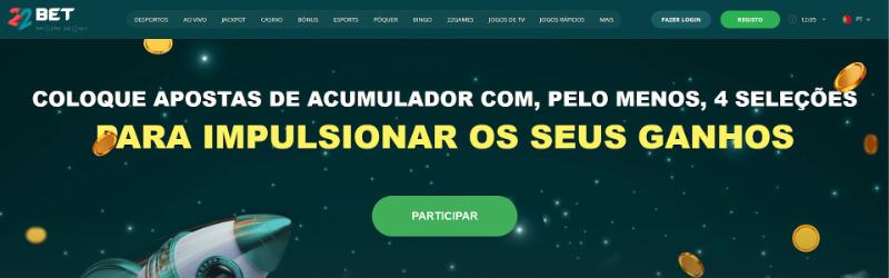 Odds desportivas na 22bet