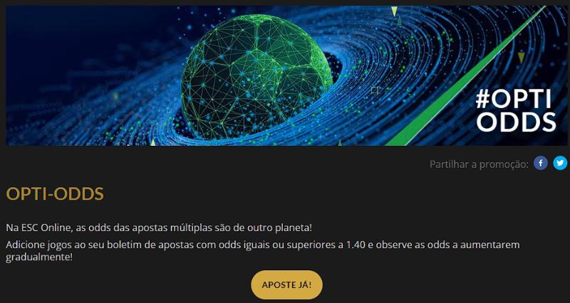 Odds desportivas na ESC Online