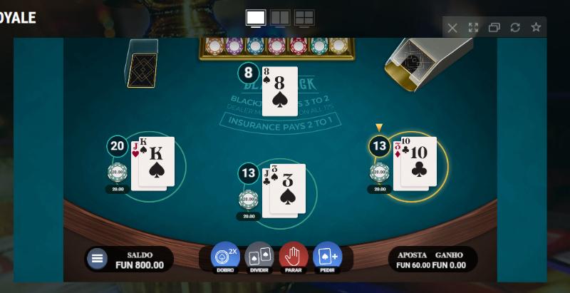 Blackjack Royale no casino 22bet