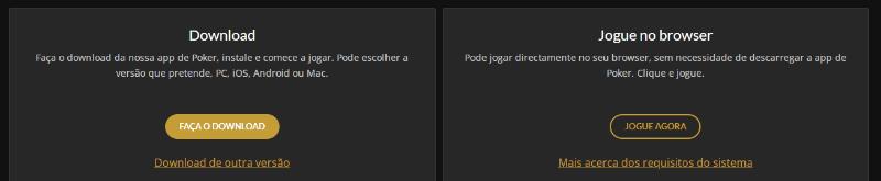Download Aplicação PC ESC Online Poker