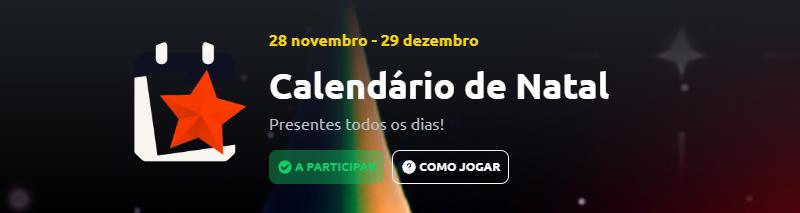 Calendário de Natal com presentes todos os dias entre 28 de Novembro e 29 de Dezembro