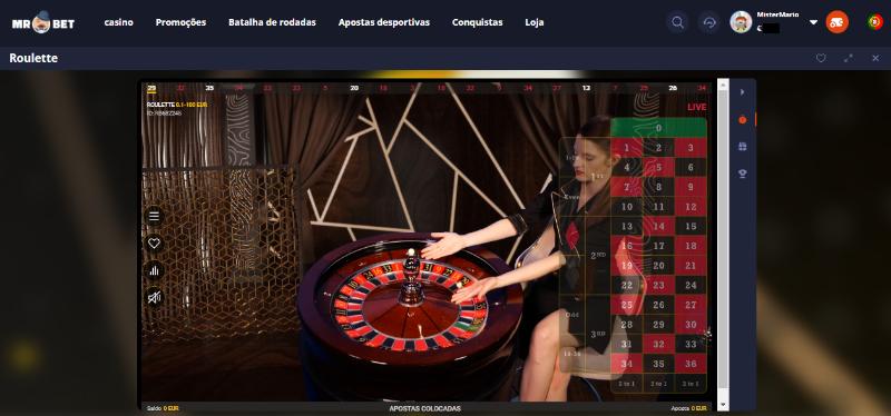 Mr Bet casino ao vivo