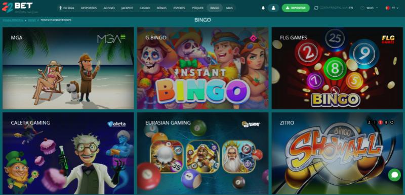 22bet bingo online