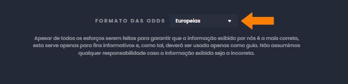 Formato das Odds Lucky Lotus