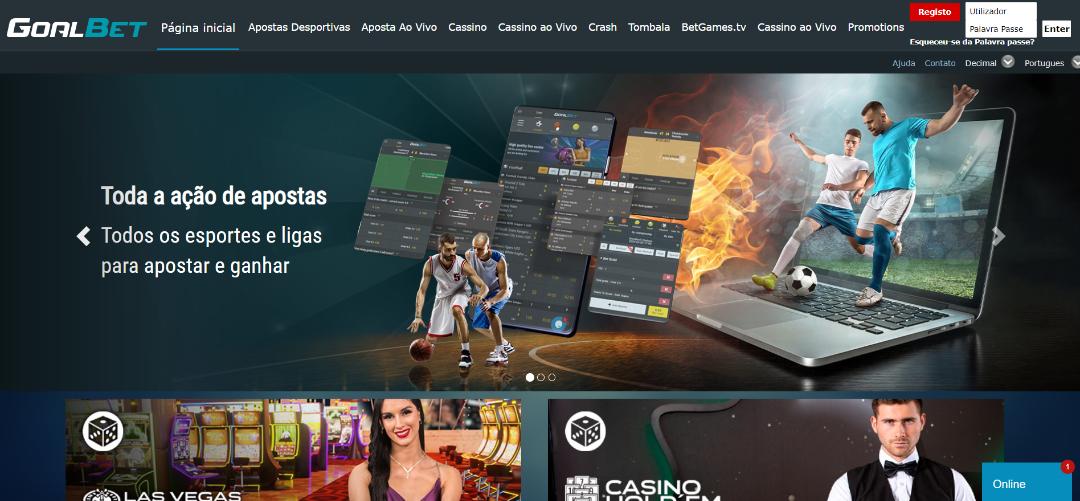 GoalBet Portugal: Análise Apostas e Casino + Bónus [2024]