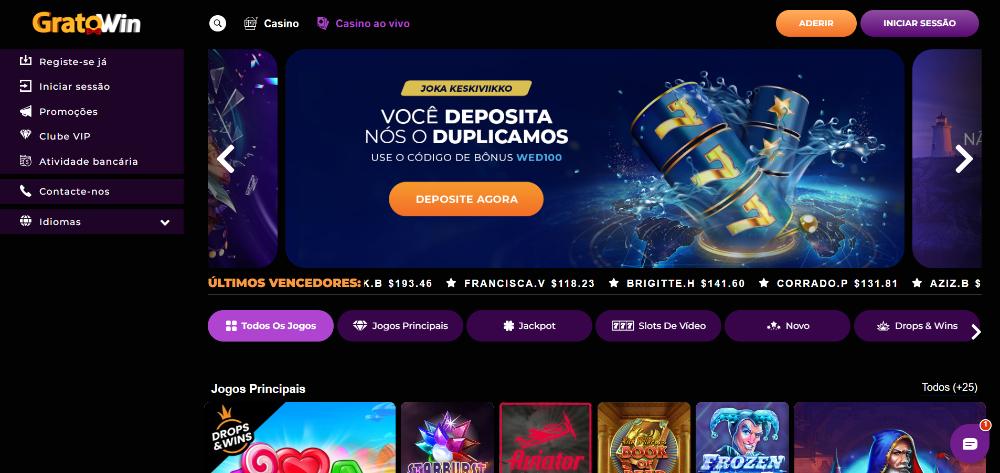 GratoWin Casino em Portugal: Review e Bónus [2024]