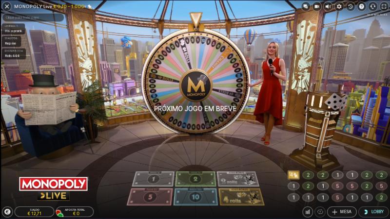 Monopólio casino ao vivo VulkanBet