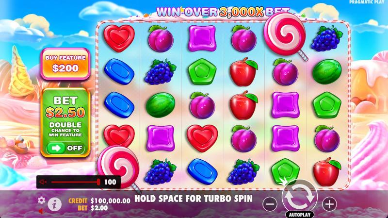 Gráficos da slot Sweet Bonanza