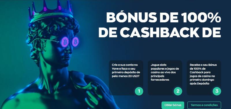 Bónus cashback da Vave