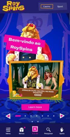 App do RoySpins