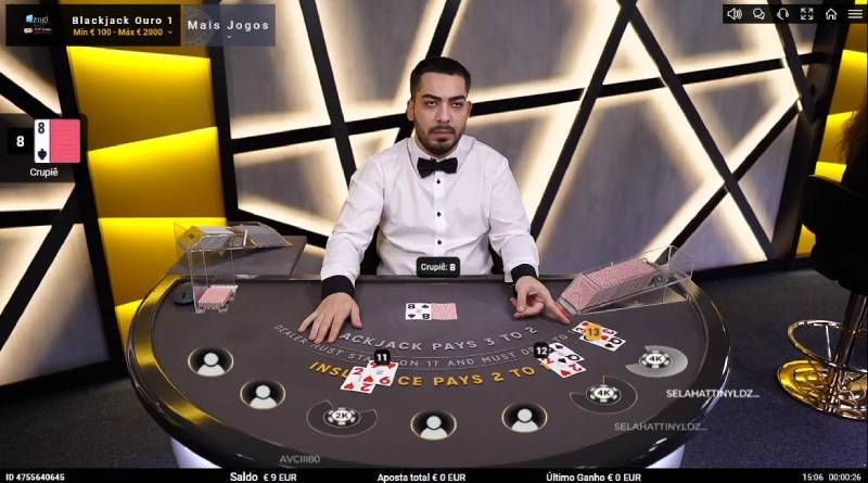 Jogar blackjack ao vivo