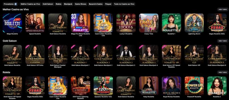 Casino ao vivo swiper Casino