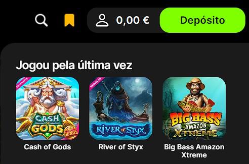 Swiper Casino: Jogou pela última vez