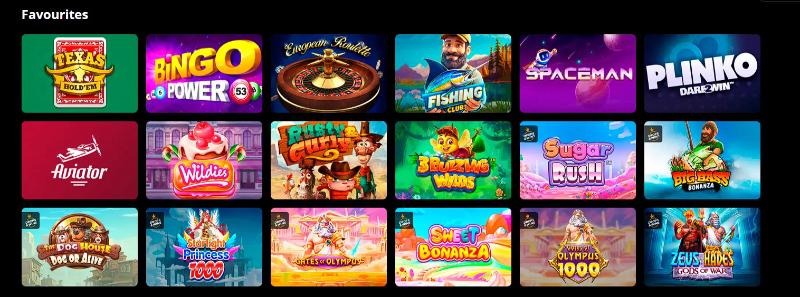 Jogos favoritos no lex casino