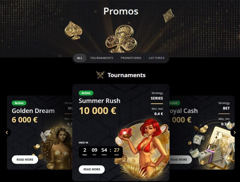 Outras promoções no Lex Casino