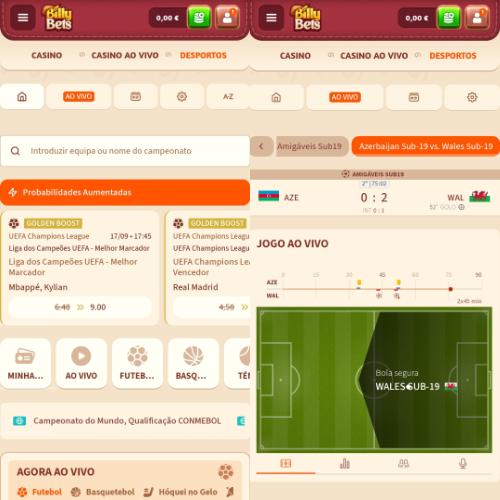 BillyBets app desporto