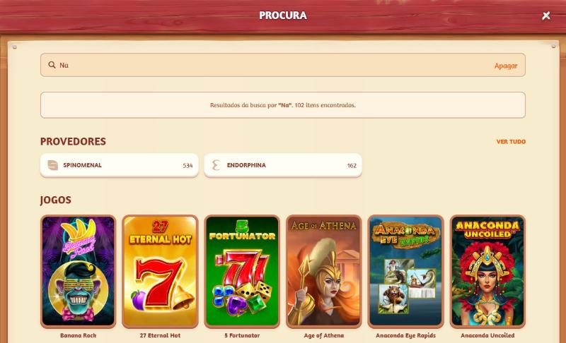 BillyBets casino motor de busca