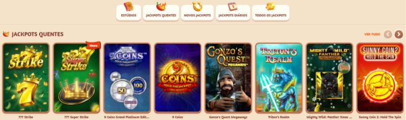 BillyBets casino jackpot