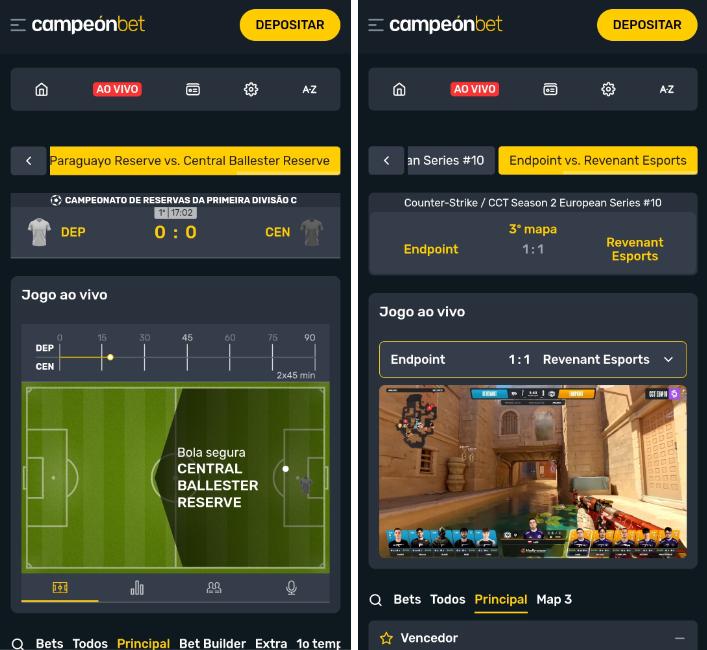 CampeónBet moblie desporto e live stream