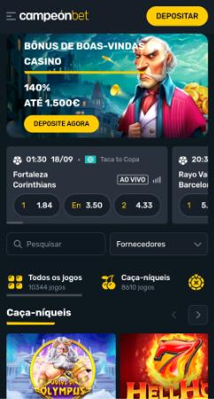 CampeónBet mobile lobby