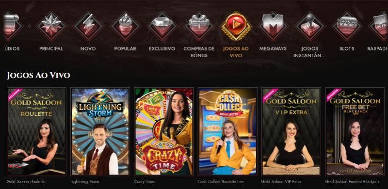 Jogos ao vivo Legiano Casino