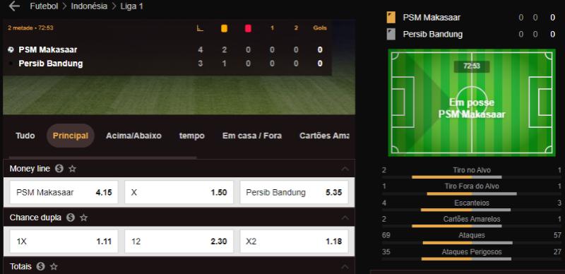 Match Tracker apostas Legiano Casino