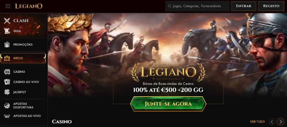 Página principal Legiano Casino