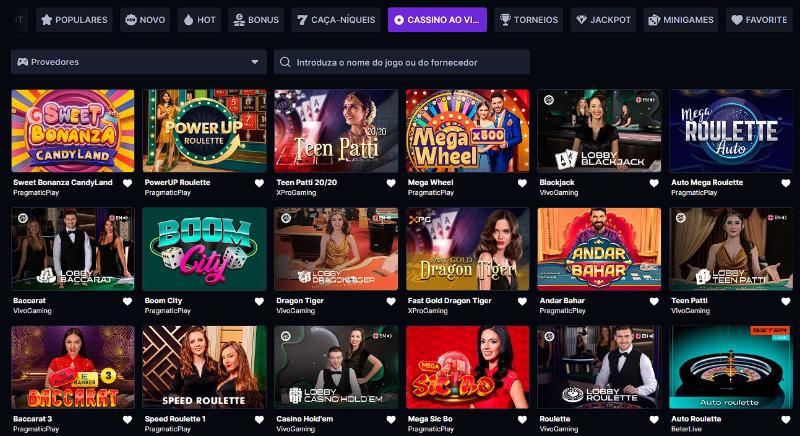 HashLucky casino ao vivo