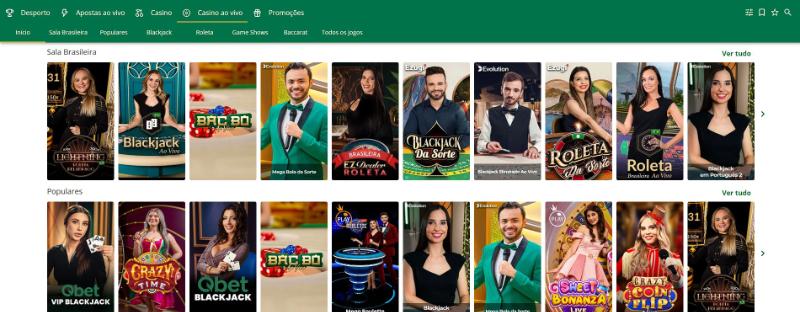 QBet casino ao vivo