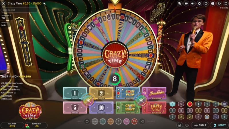 Seven Casino jogos ao vivo