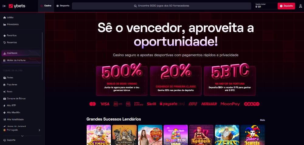 Ybets Casino: Review e Bónus [2024]