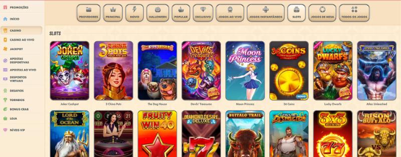 Vegasino slot machines