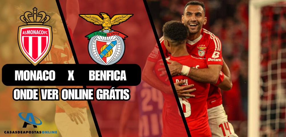 Onde Ver o Monaco x Benfica Online Grátis (27/11/2024)