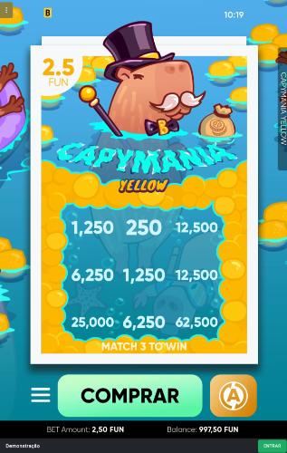 Jogo Capymania na app de casino