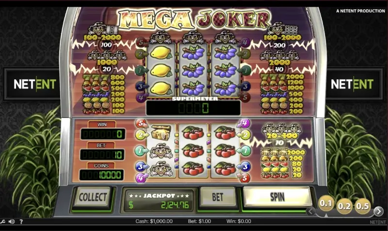 Slot machine mega joker